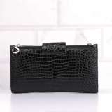 CD-12 : Crocodile Leather Zip Wallet with Chain